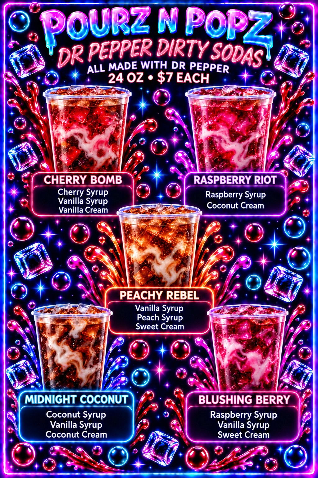 Dr Pepper Dirty Sodas